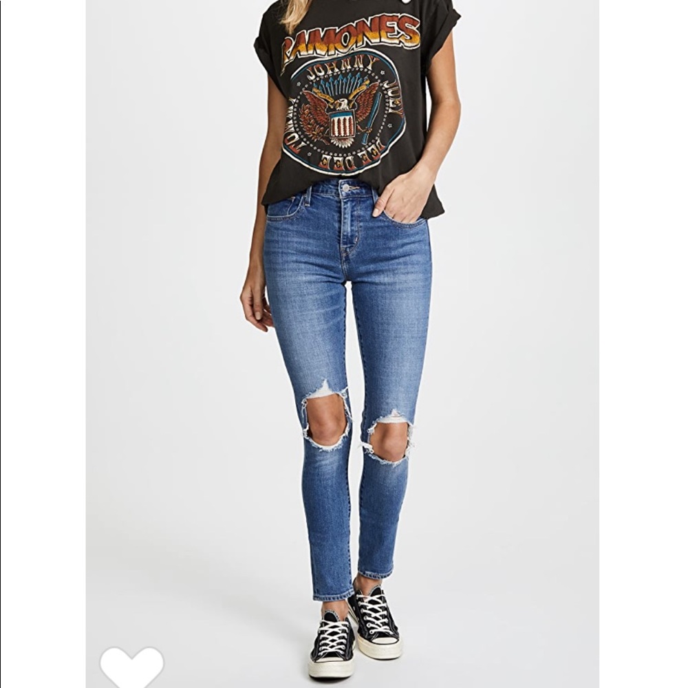 Levi’s 721 High Waisted Distressed Jean
